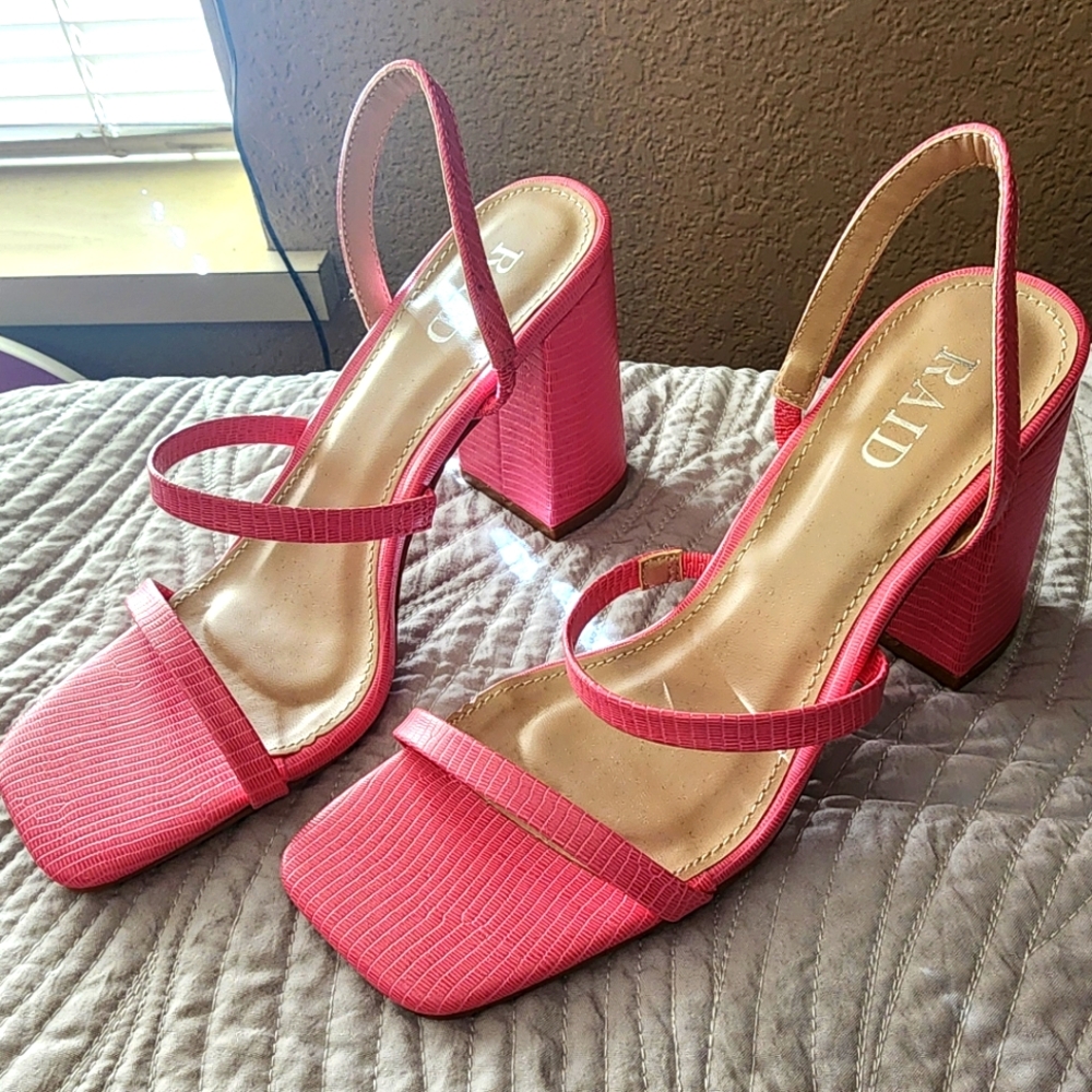 Square Toe Heels NWOT